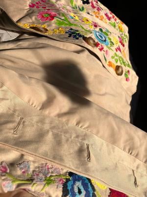 Free Assembly Women's and Women's Plus Short Embroidered Trench