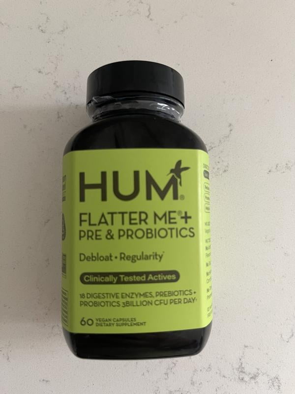 Customer reviews for HUM Nutrition Flatter Me® Plus, Digestive Enzyme and Probiotic Supplement for Bloating Relief and Regularity Support, 30 Capsules