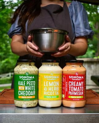Ramboccia クリーム　10本セット Sonoma Gourmet 24.5oz Lemon and Herb Ricotta Pasta Sauce - 2 Pack