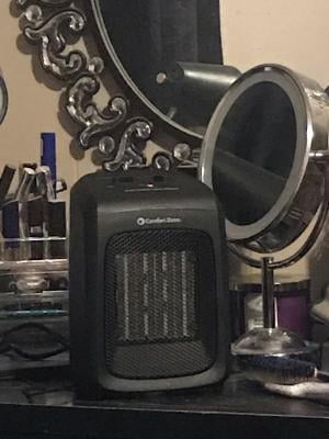 Comfort Zone Ceramic Heater with Fan Only Option, Black, CZ446WM -  Walmart.com