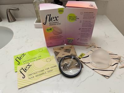 Flex Reusable Period Disc, Zero-Waste Menstrual Disc, Body-Safe