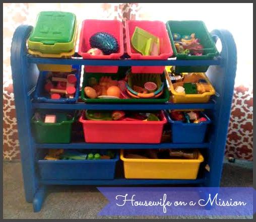 4 tier childrens basket storage unit