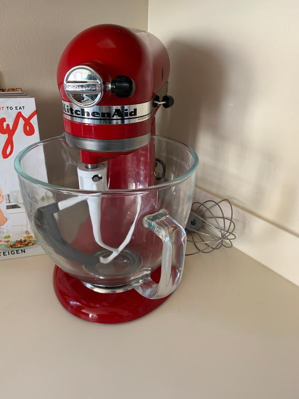 KitchenAid KSM105GBCMC 5 Quart Tilt-Head Stand Mixer with Glass