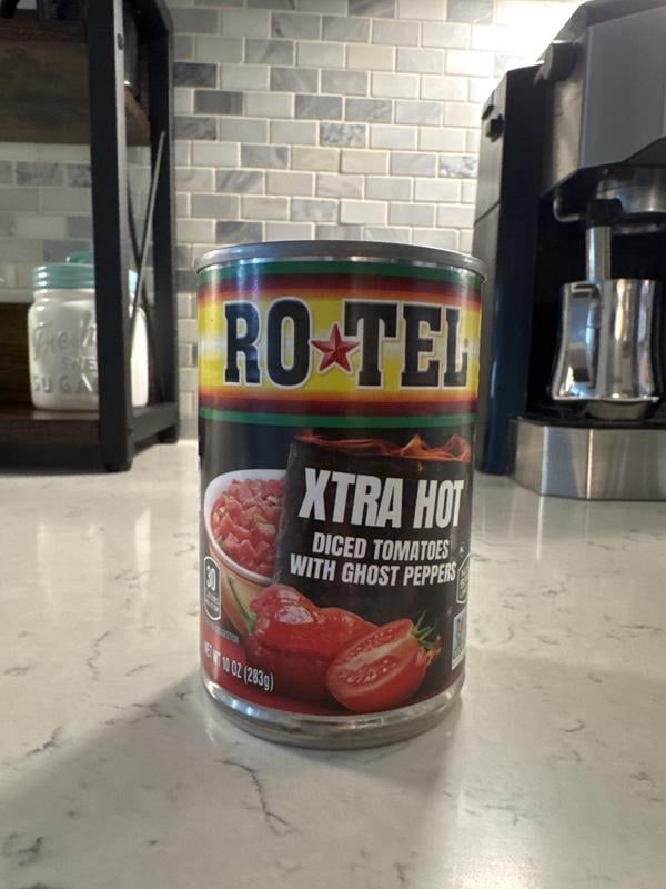 RO*TEL Xtra Hot Diced Tomatoes With Ghost Peppers, 10 oz