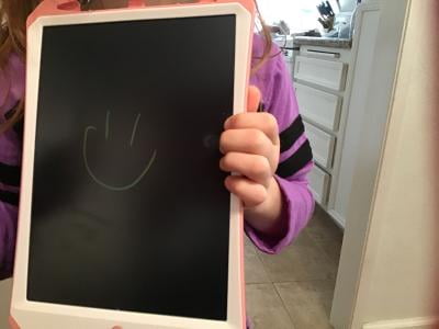 Color : Blue, Size : 8.5 inches Zxcvlina-OFC Colorful LCD Electronic Writing Tablet Handwriting Paper Drawing Tablet at Home and Outdoor Toddler Learning Toys