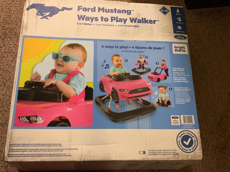 pink ford baby walker
