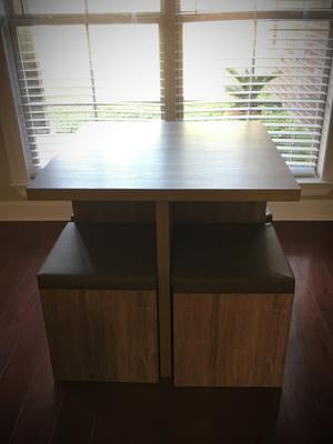 5 Piece Baxter Dining Set With Storage Ottoman Multiple Colors 5 Piece Baxter Dining Set With Storage Ottoman Multiple Colors