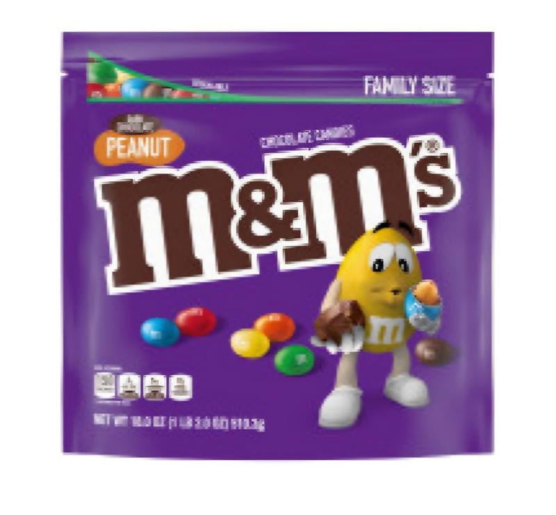 M&M's Family Sharing Size Peanut Dark Chocolate Candy - 9.4 oz