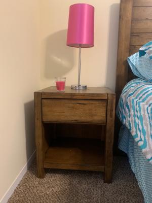Better Homes And Gardens Bryant Nightstand Rustic Maple Brown Finish Walmart Com Walmart Com
