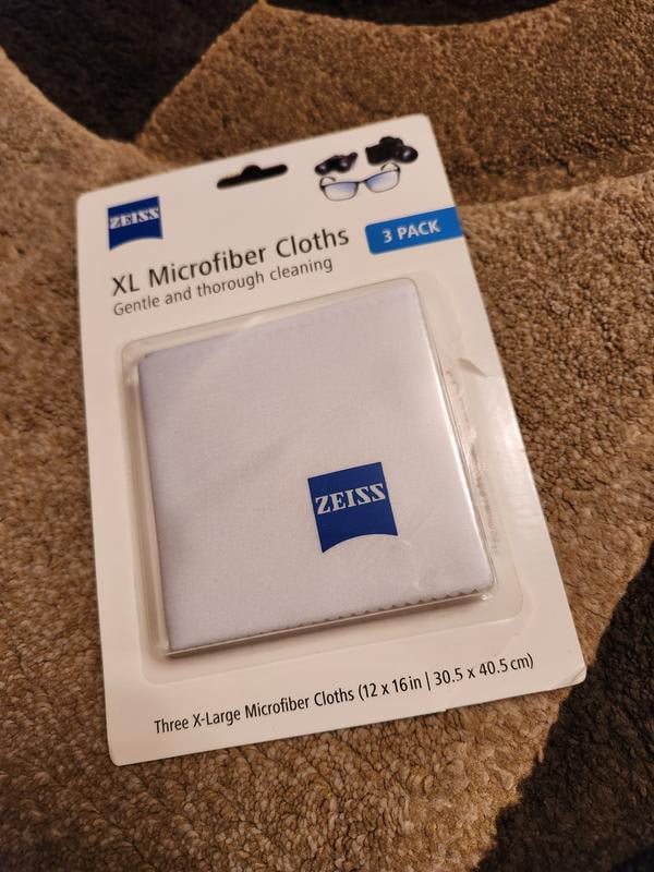 Zeiss Jumbo Microfiber Cleaning Cloths, 3 Pack - Walmart.com
