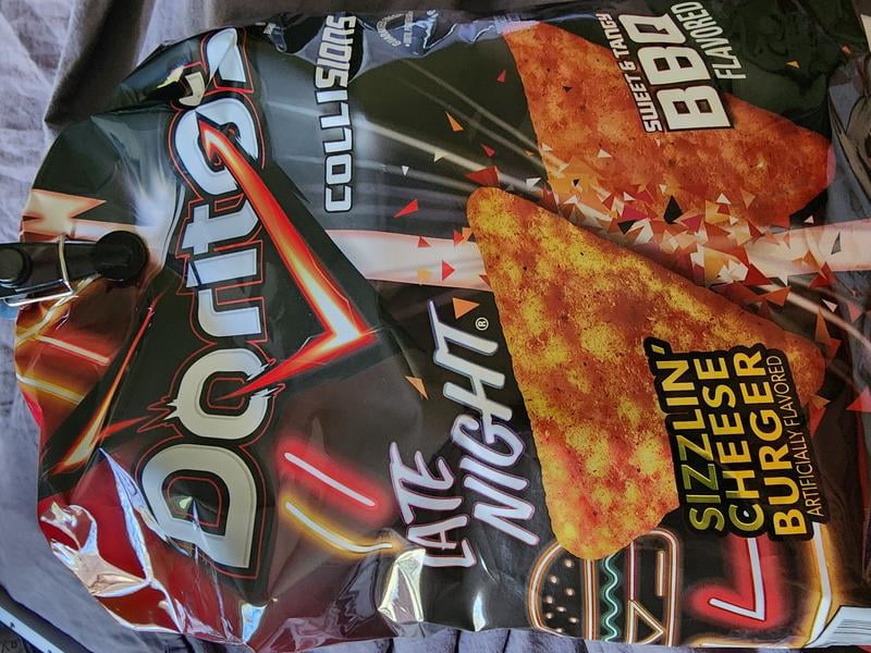 Doritos Collisions Tortilla Chips BBQ & Sizzlin Cheeseburger