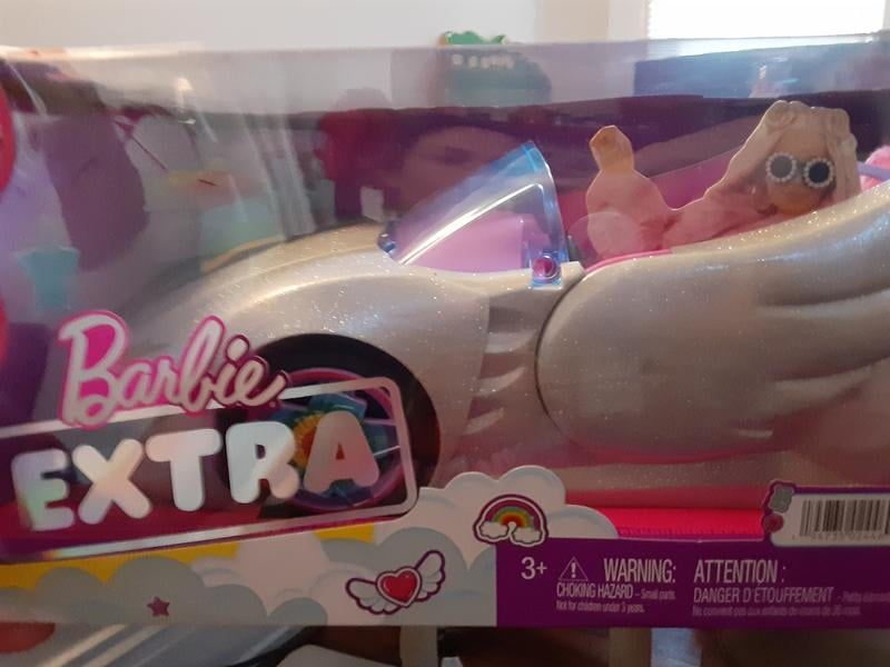 Voiture Convertible Barbie Extra Argentée Avec Chiot - Jouet 2021