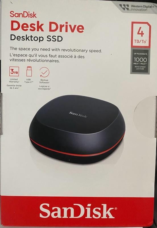 SanDisk 8TB SSD Desk Drive - Memory Hard Drive, Computer Terabyte