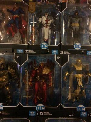 DC Comics, DC Multiverse Azrael White Templar Figure, 7-Inch Gold