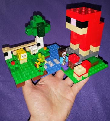 Lego Minecraft Wool Farm Building Set 21153 Steve Minifigure Sheep 260 Pieces Walmart
