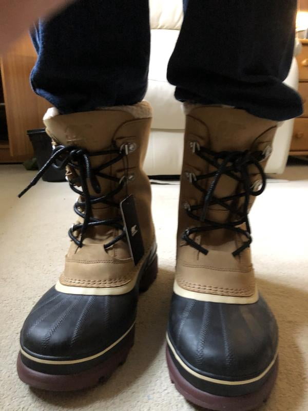 Sorel Caribou Chelsea Boots Pull On Brown Leather Waterproof NO INSERTS Mens 12 Sorel Caribou Leather Boots for Men for Sale | Shop New  main image 4