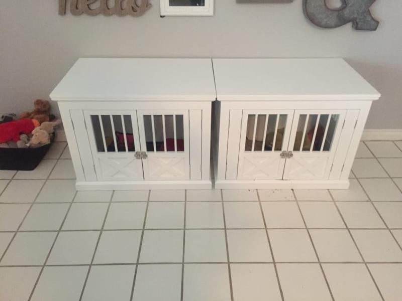merry products triple door dog crate