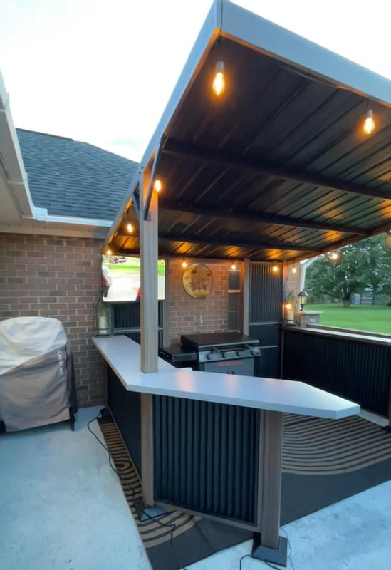 Blackstone 10x10 Outdoor Bar Grill Pavilion for Restaurants