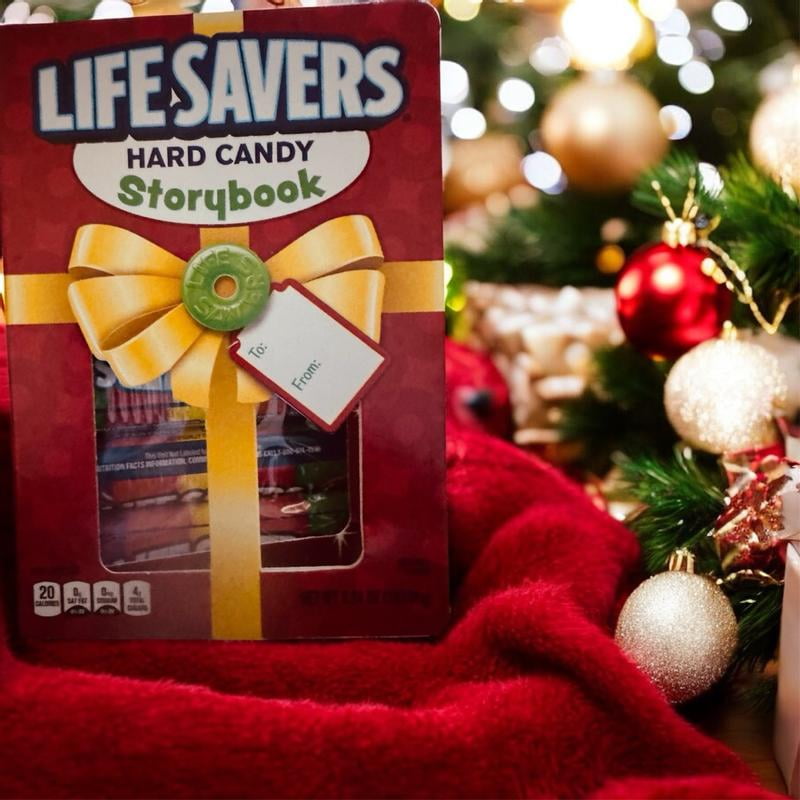 Life Savers 5 Flavors Christmas Hard Candy Storybook 6.84 oz Gift