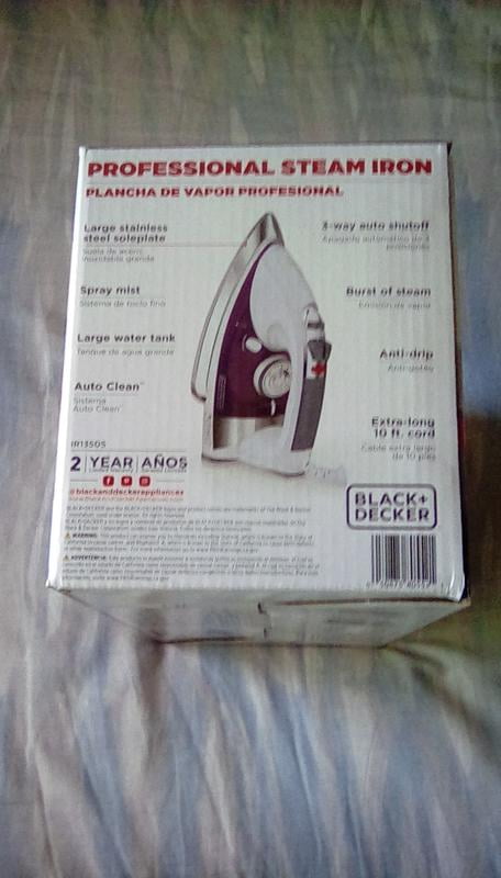 Black+Decker Professional IR1350S Steam Iron Review - Consumer Reports