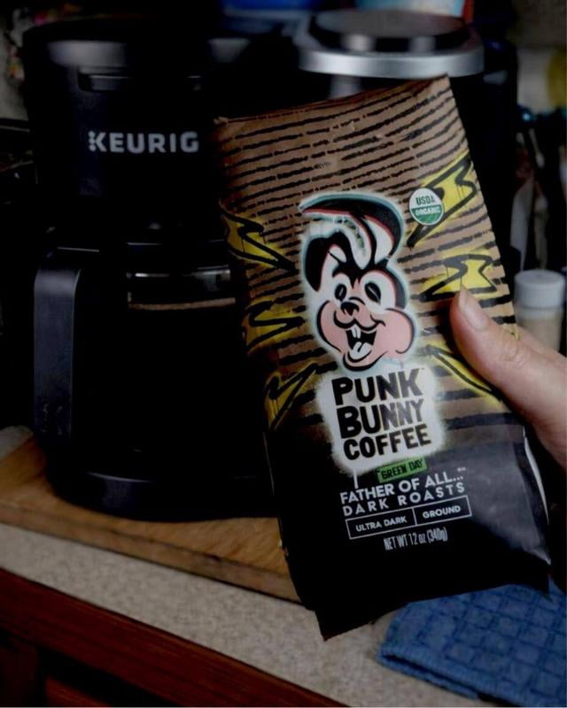 Punk Bunny Coffee Ground Ultra Dark Dark Roast Coffee 12 oz