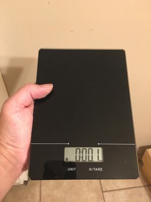 Mainstays MS81-020-100-51 11 lbs Glass Digital Scale - Black