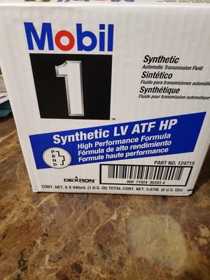 Mobil 1 Synthetic LV ATF HP, Full Automatic Transmission Fluid, 1