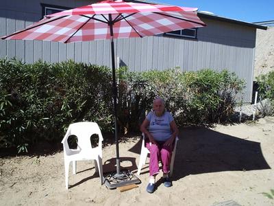 Mainstays 9 Gingham Market Patio Umbrella Red And White Walmart Com Walmart Com