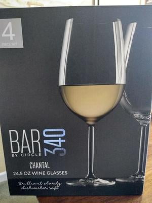 Bar340 Set of 4 Chantal 24.5 Ounce Wine Goblets 
