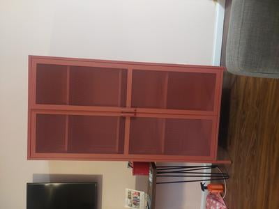 Novogratz Channing Collection Tall 2 Door Storage Cabinet-Mesh