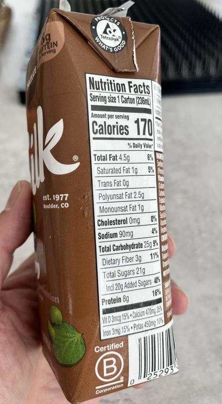 Silk Danone Refrigerated Chocolate Soy Milk (PACK OF 2.5 GALLON