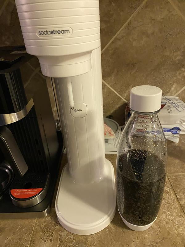 SodaStream Gaia Sparkling Water Maker, White, Includes CO2