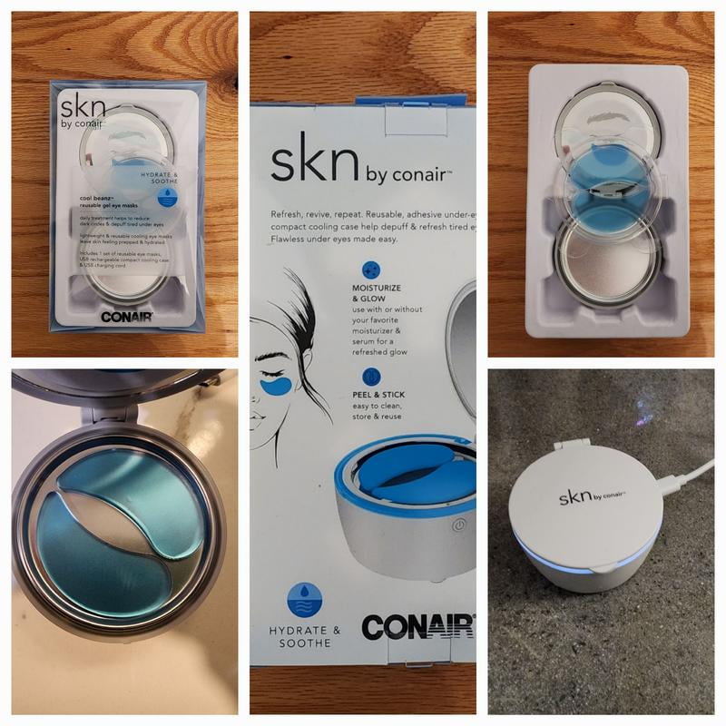 YTB フェイスジェル skn by conair Cool Beanz Reusable Under-Eye Gel Patches