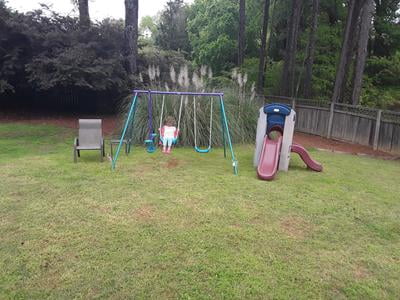 Glider Metal Swing Set 