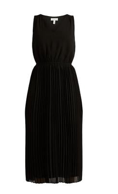 Sofia Jeans by Sofia Vergara Women's Sleeveless Pleated V-Neck