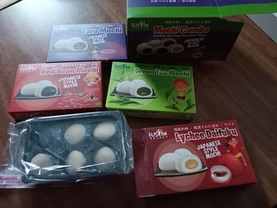 Fusion Select Japanese Mochi Desserts Variety Pack: Red Bean, Taro