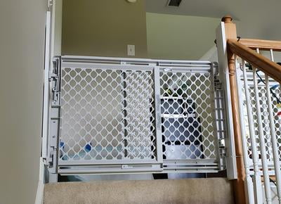 north states heavy duty stairway baby gate