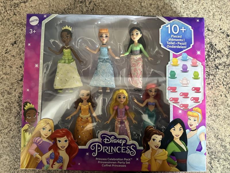 open lace back dress Disney Princess Party Dress Pack, Includes Ariel, Aurora, Belle,  Cinderella, Jasmine, Rapunzel, and Tiana Fashion Dolls: Buy Online at Best  Price in UAE main image 1
