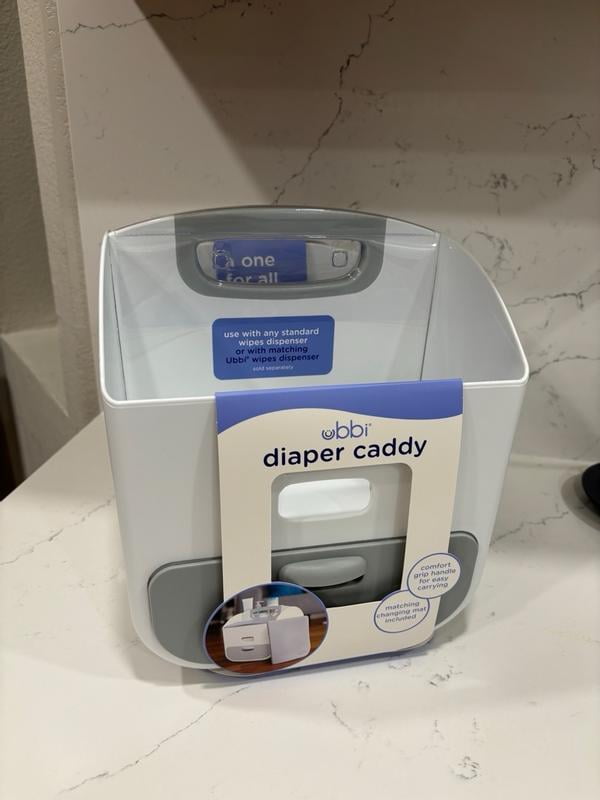 Ubbi Diaper Nappy Caddy Plastic Newborn Essentials Diaper Changing