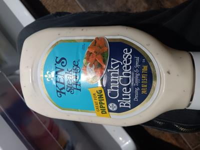 Ken's Steak House Chunky Blue Cheese Salad Dressing 24 fl oz with Real Blue Cheese Chunks - Walmart.com Ken's Steak House Chunky Blue Cheese Salad Dressing 24 fl oz with Real Blue Cheese Chunks - Walmart.com
