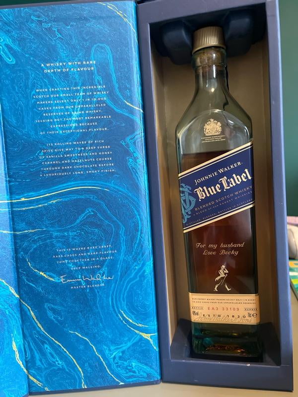 Johnnie Walker Blue Label Blended Scotch Whisky, 750 mL, 40% ABV