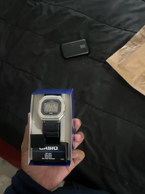 Casio Mens Digital Octagon Wristwatch 7-Yr Battery 50M Wr Led