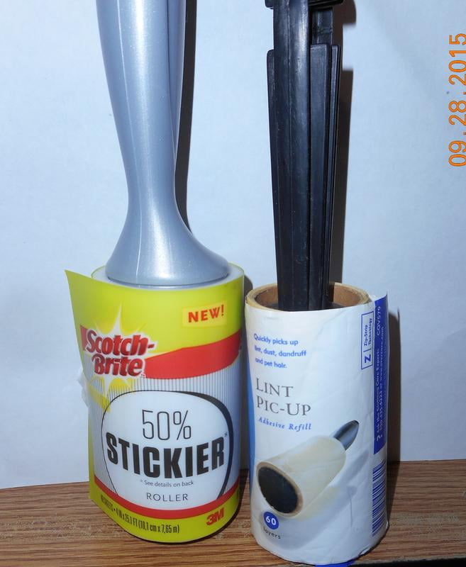 3M Scotch 50% Stickier Rulli pelucchi Scotch-Brite per grandi superfici: 8 in. x 31.4 ft. / 60 sheets [50% Stickier Large Surface Refill] (Naturale) / 50% Stickier Large Surface ricarica