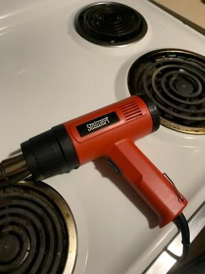 1500W Heat Gun Kit - Variable Temp 122°F To 1202°F, 4 Nozzles, Overheat Protection For DIY, Crafts & Shrinking PVC