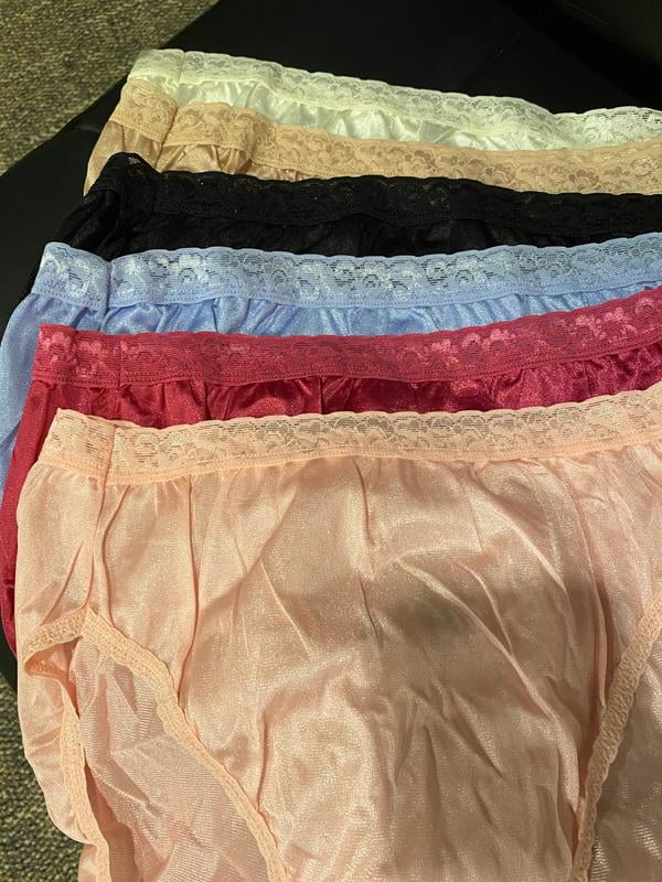 Hanes Women's Nylon Brief & High Cut Panties Multi-Packs 