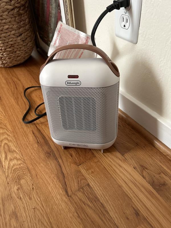 DeLonghi Capsule Compact Ceramic Heater in White - Walmart.com