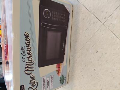 Nostalgia 0.7 cu ft Retro Microwave Oven, 700W Countertop