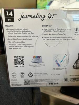 Zebra Journaling Set Mildliner HL & Sarasa Clip Assorted 14pk