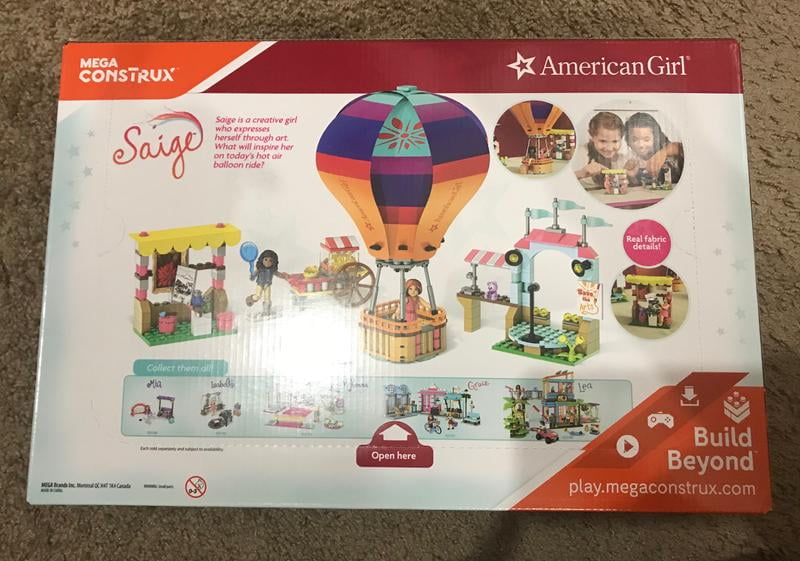 mega construx american girl saige's balloon festival construction set
