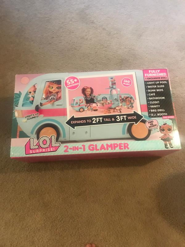 LOL Surprise Glamper Fashion Playset with Dolls Furniture 55 Surprises Great Gift for Kids Ages 4 Walmart